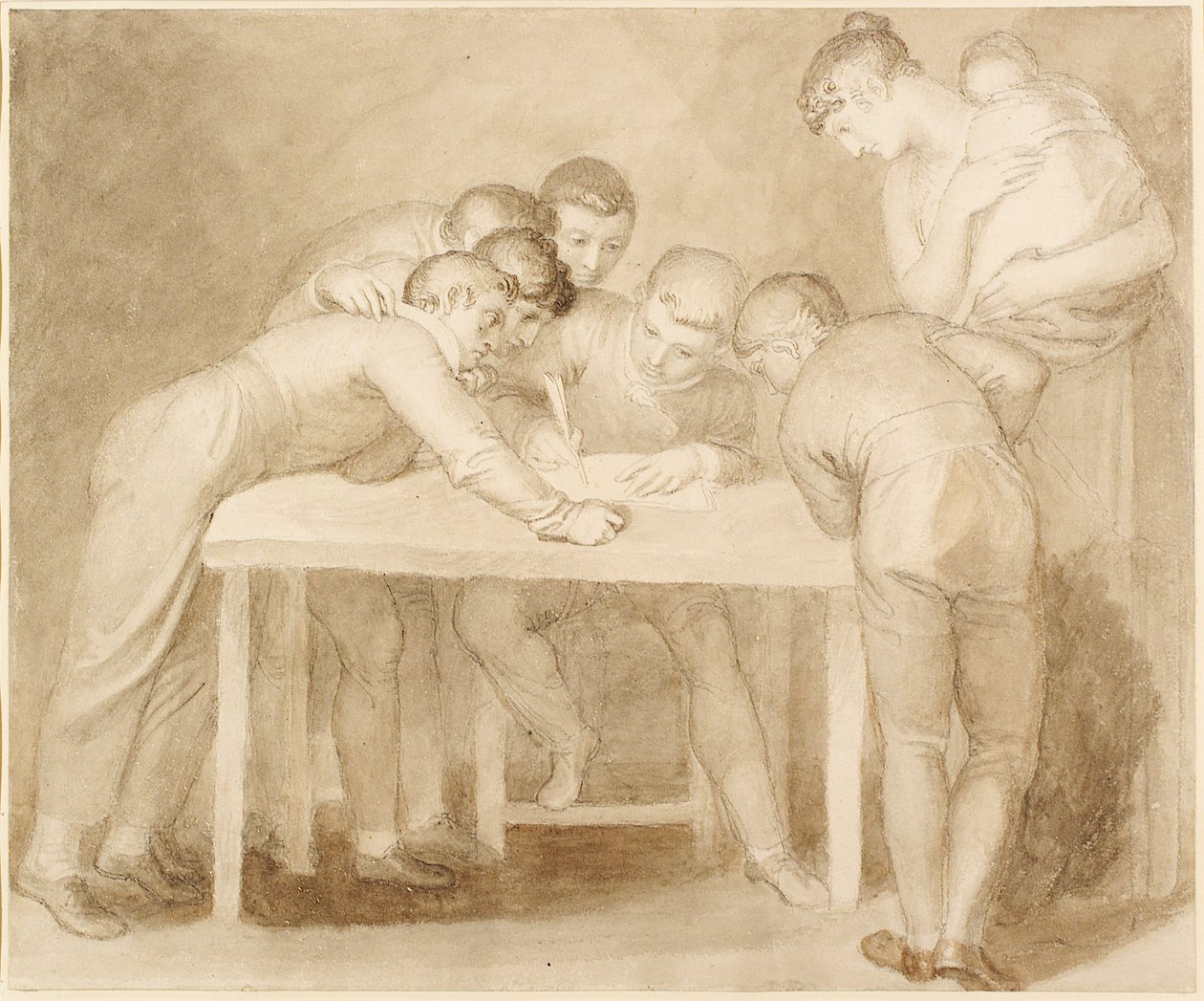 Un grupo doméstico de John Flaxman
