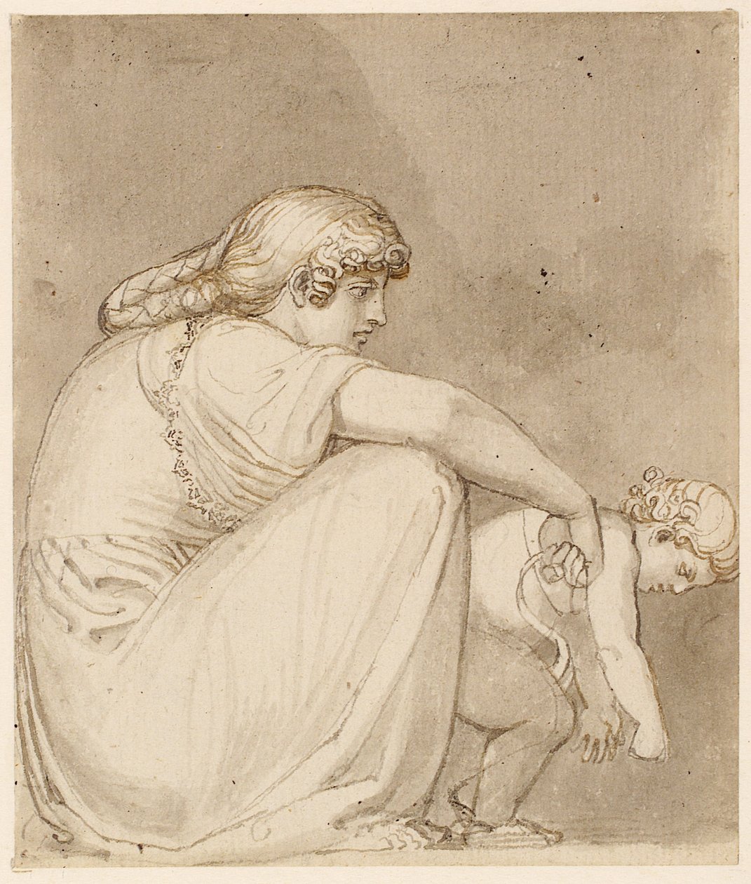 Una Madre y su Hijo de John Flaxman