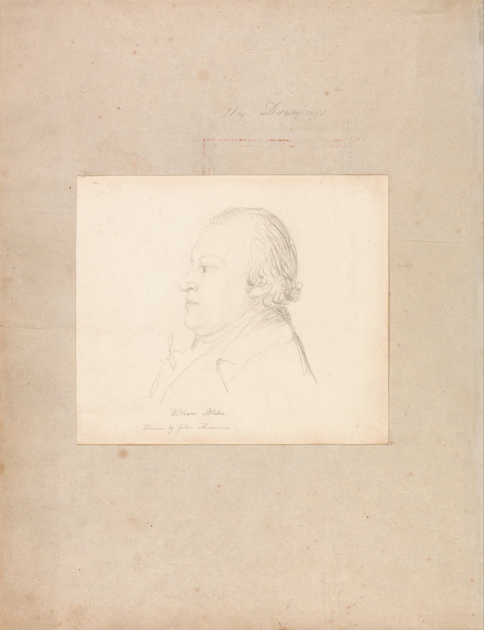 Retrato de William Blake de John Flaxman
