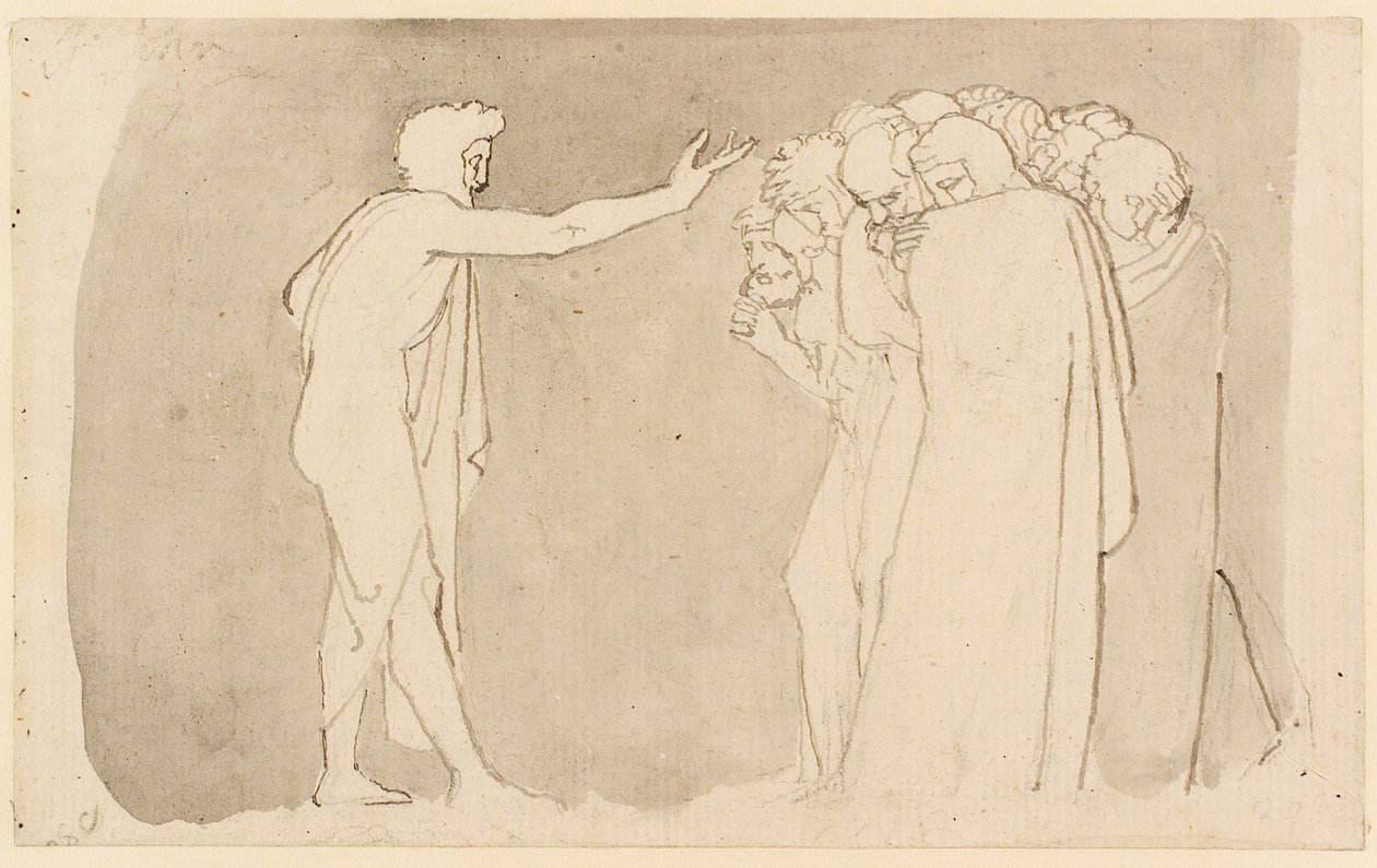San Juan Bautista predicando de John Flaxman