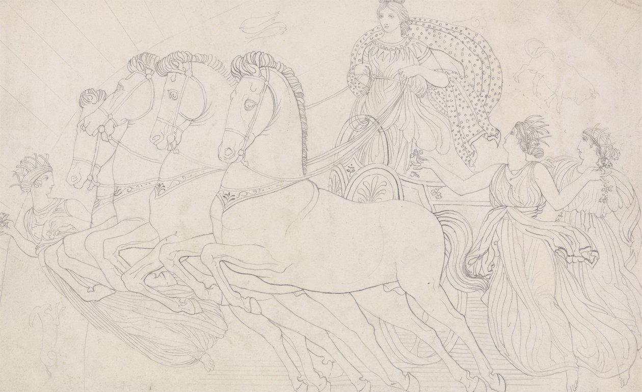 La mañana, toda hermosa de contemplar, de Esquilo, Los persas de John Flaxman