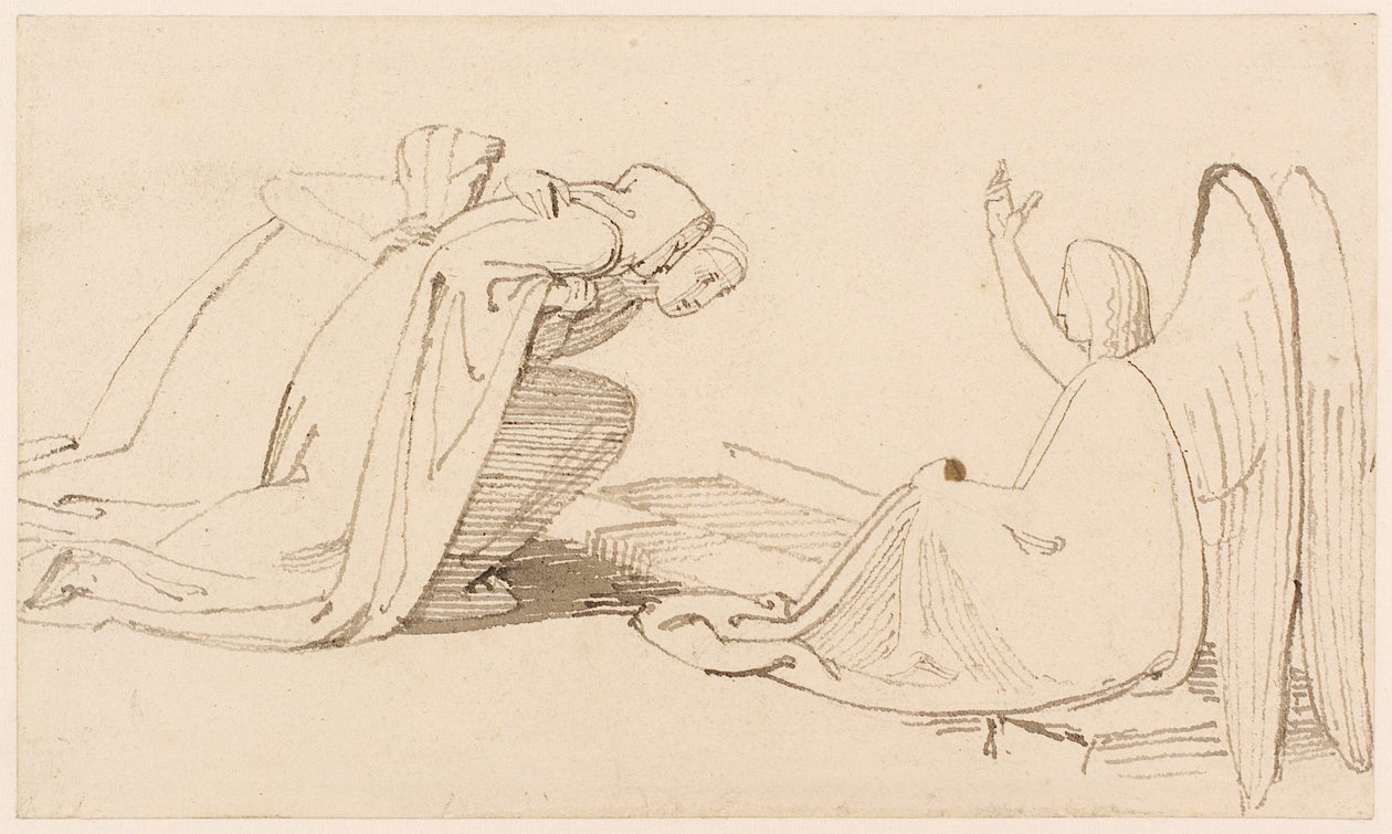 Las tres Marías en el sepulcro de John Flaxman