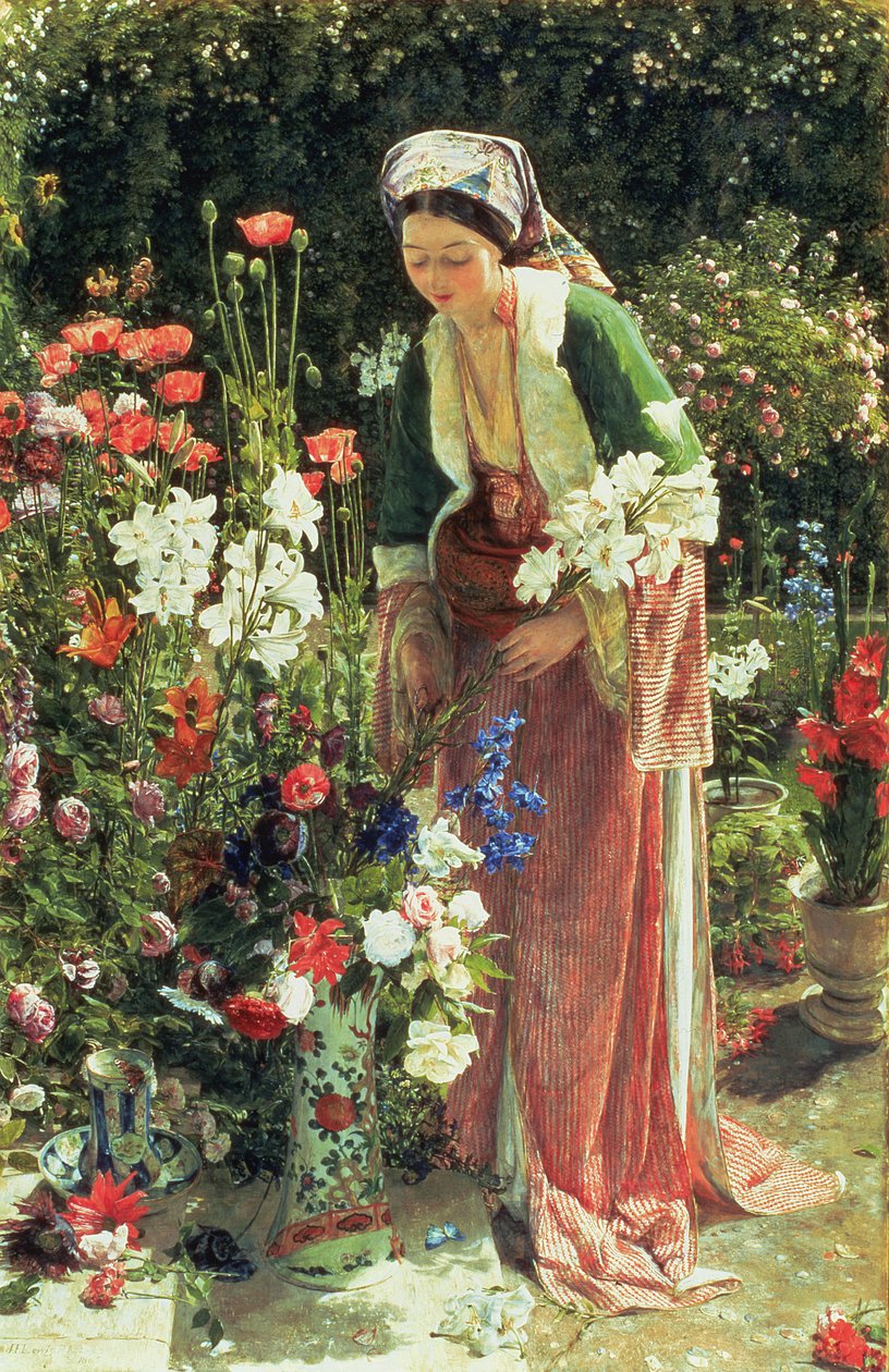 En el Jardín del Bey, 1865 de John Frederick Lewis