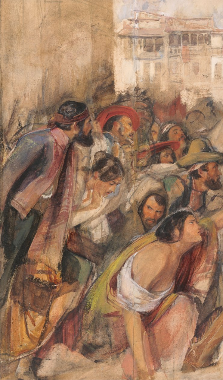 Estudio para la proclamación de Don Carlos de John Frederick Lewis