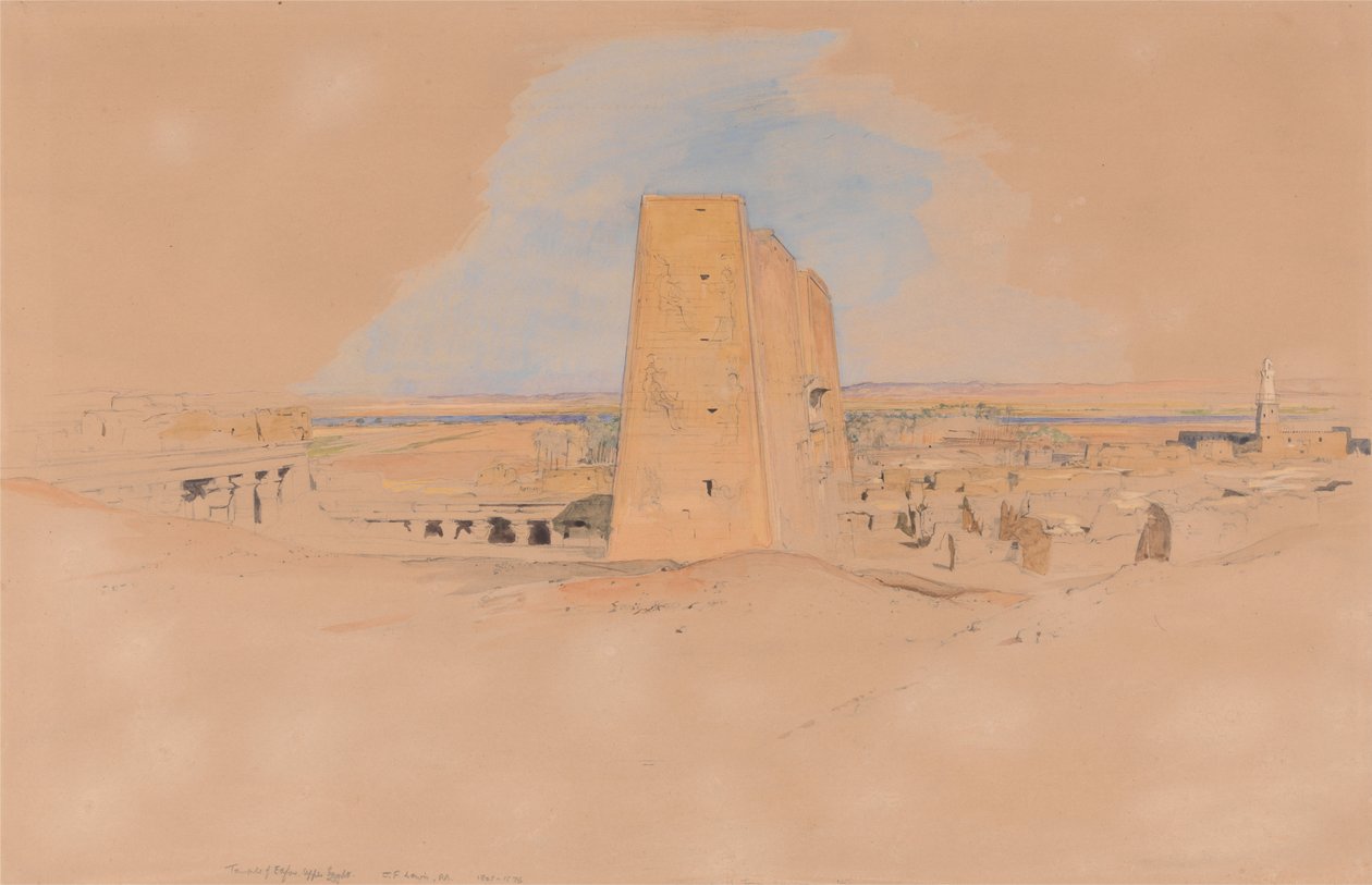 Templo de Edfu, Alto Egipto de John Frederick Lewis