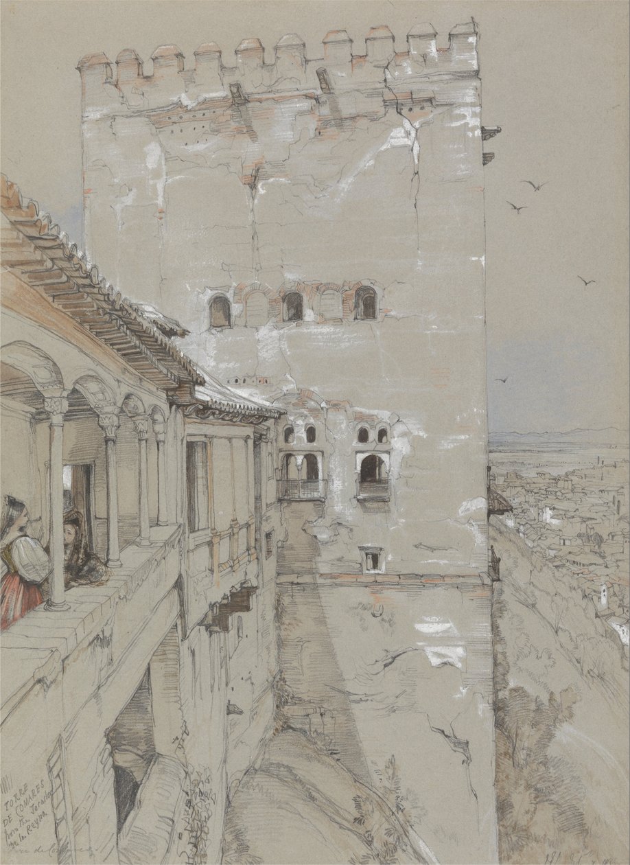 La Torre de Comares, Alhambra, 1835 de John Frederick Lewis