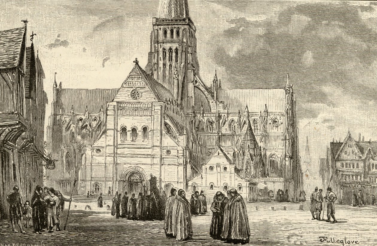 Vista de la Antigua Catedral de San Pablo de John Fulleylove