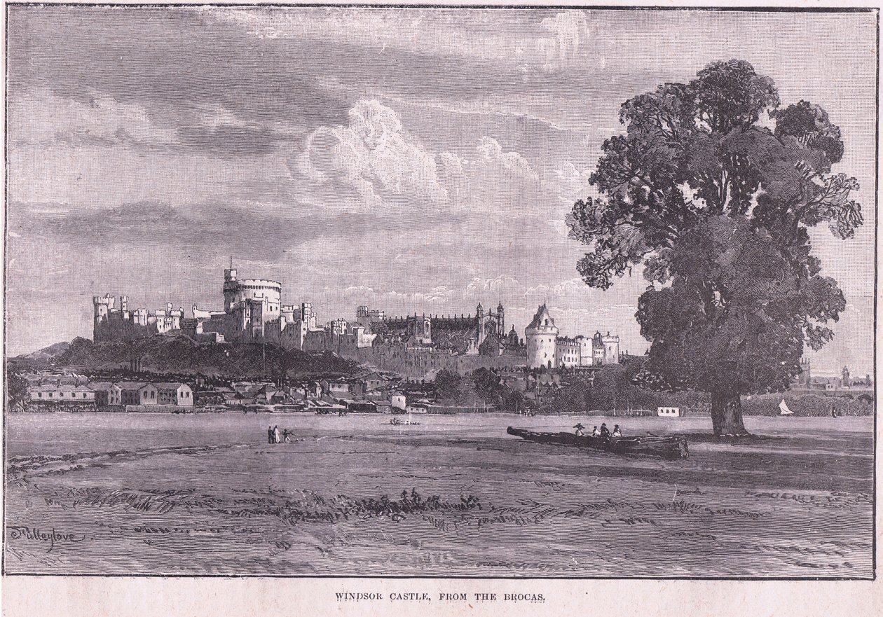 Castillo de Windsor desde el Brocas de John Fulleylove
