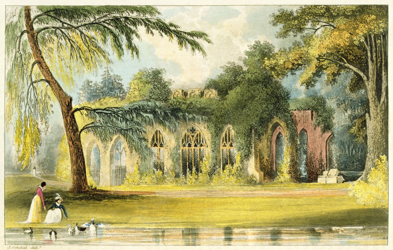Las ruinas, Frogmore, 1828 de John Gendall