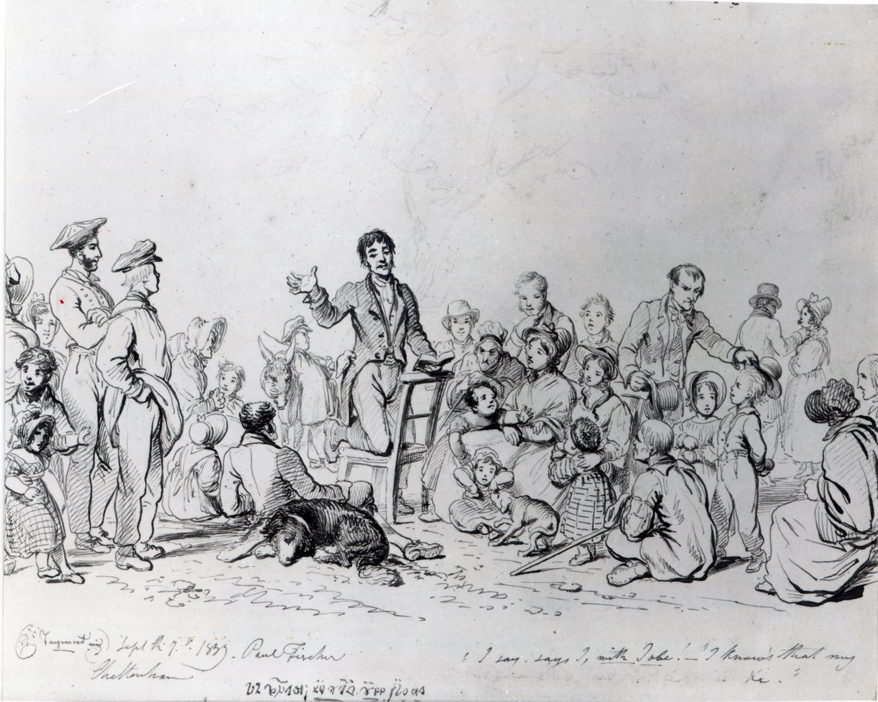 El predicador de campo, 1837 de John George Paul Fischer