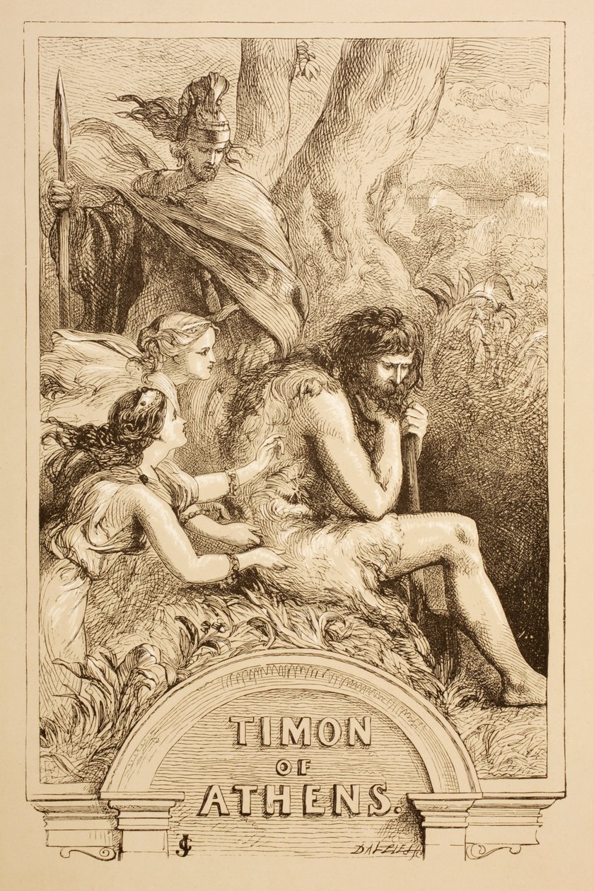 Ilustración para Timón de Atenas, de 