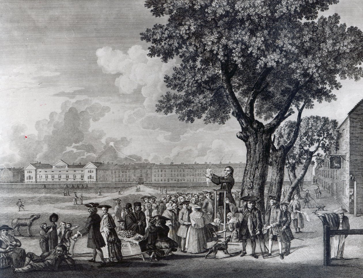 Entusiasmo mostrado, grabado por Robert Pranker, 1765 de John Griffiths