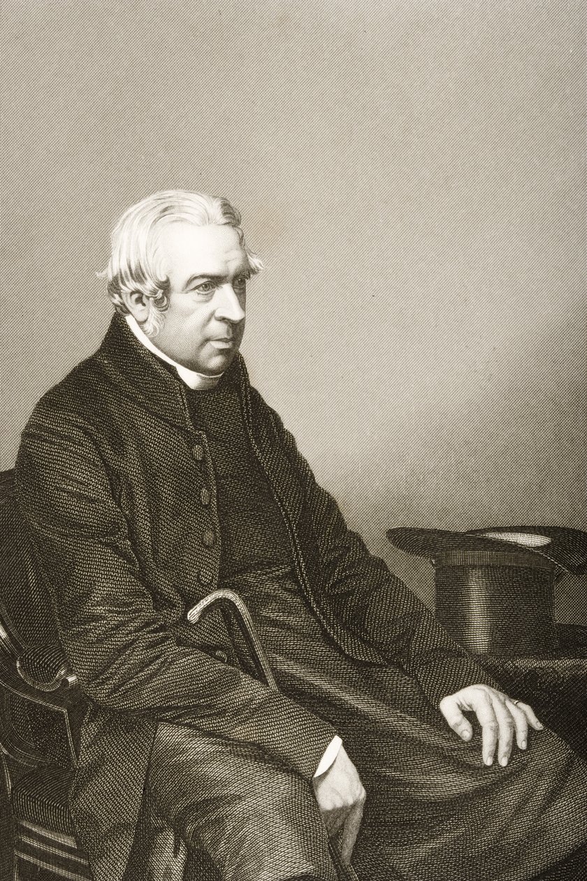 Charles Richard Sumner (1790-1874) grabado por D.J. Pound de una fotografía, de 