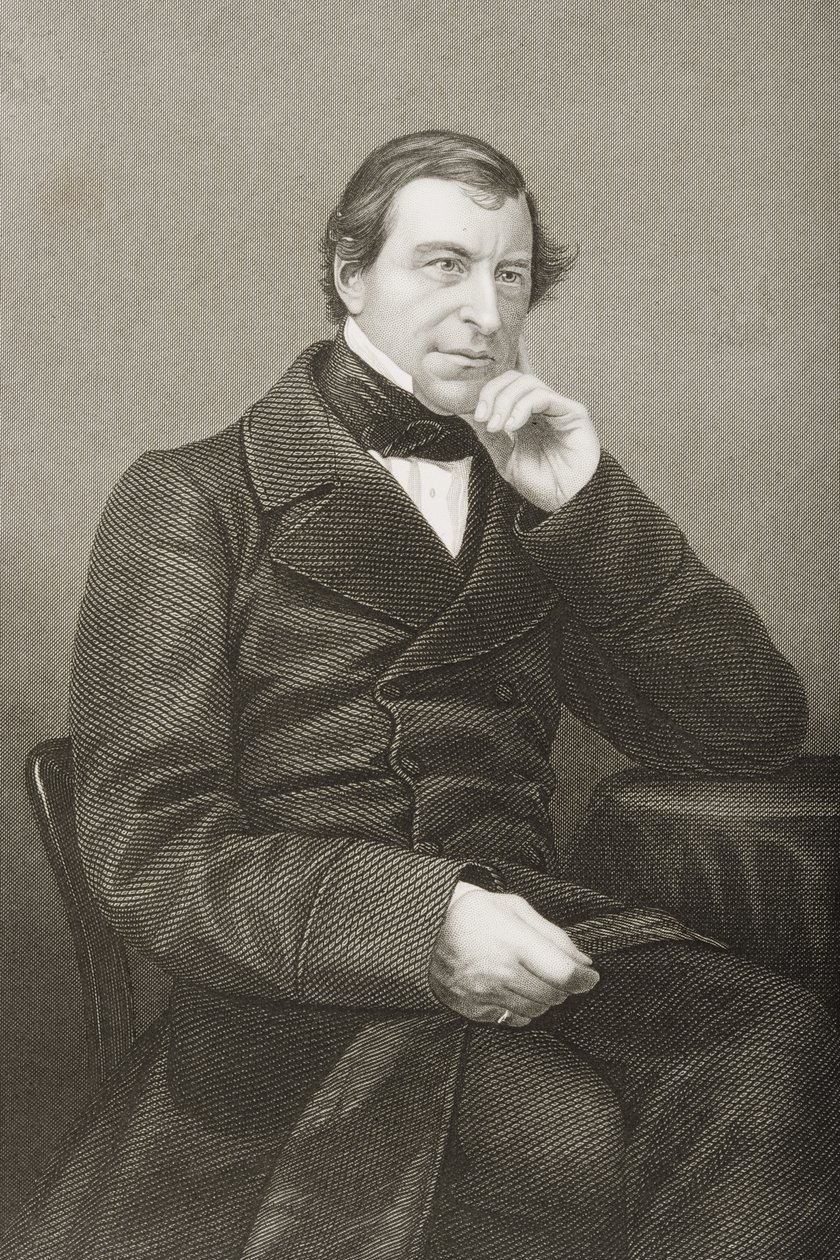 Frederick Thesiger (1794-1878) 1er Lord Chelmsford, grabado por D.J. Pound de una fotografía, de 