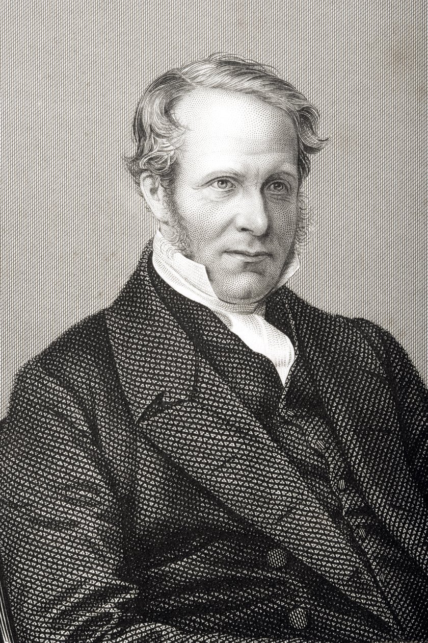 Reverendo Baptist Wriothesley Noel (1799-1873) grabado por D.J. Pound a partir de una fotografía, de 