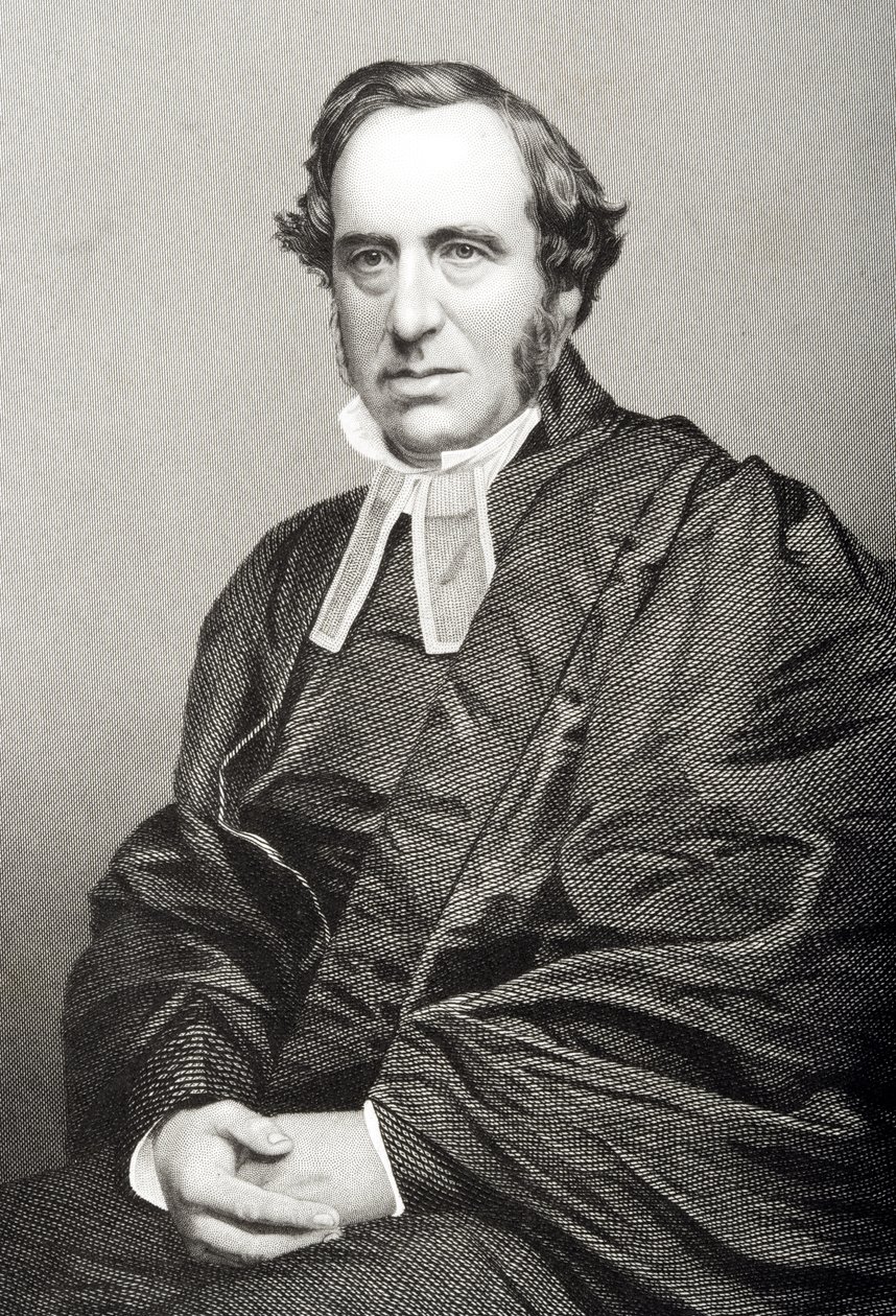 Richard Chenevix Trench (1807-86) grabado por D.J. Pound de una fotografía, de 