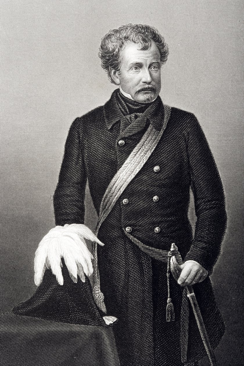 Sir Colin Campbell (1792-1863) Lord Clyde, grabado por D.J. Pound de una fotografía, de 