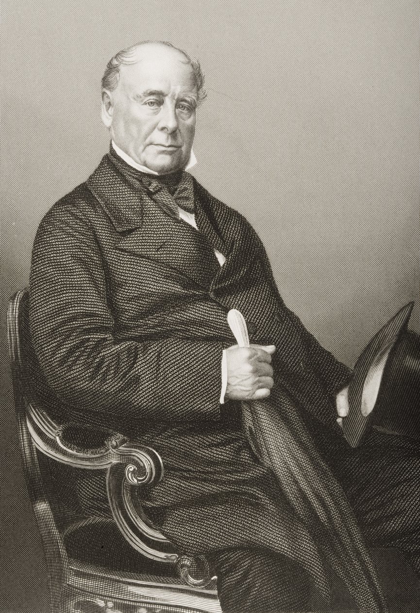 Thomas Chandler Haliburton (1796-1865) grabado por D.J. Pound a partir de una fotografía, de 