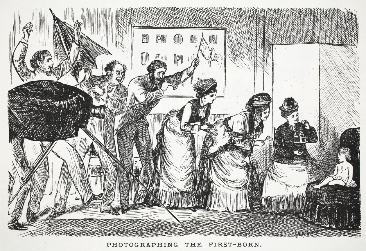 Fotografiando al primogénito de John Leech