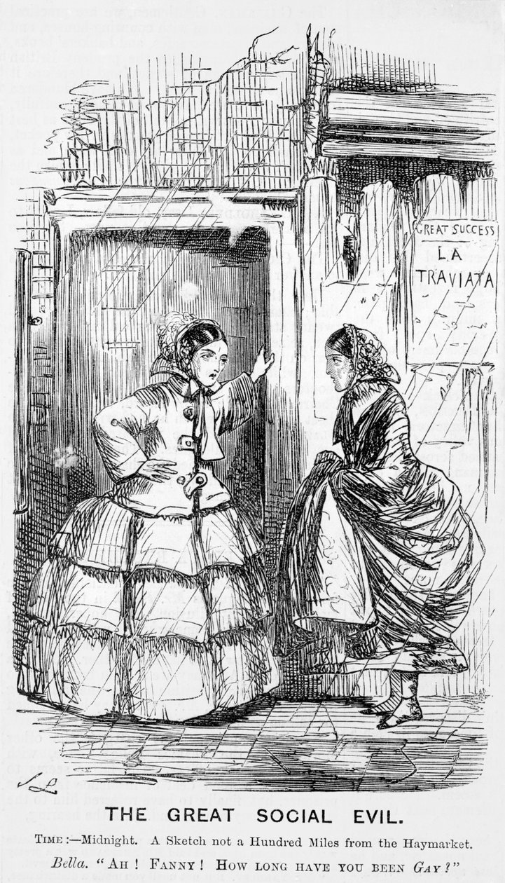 El gran mal social, Punch, 1857 de John Leech