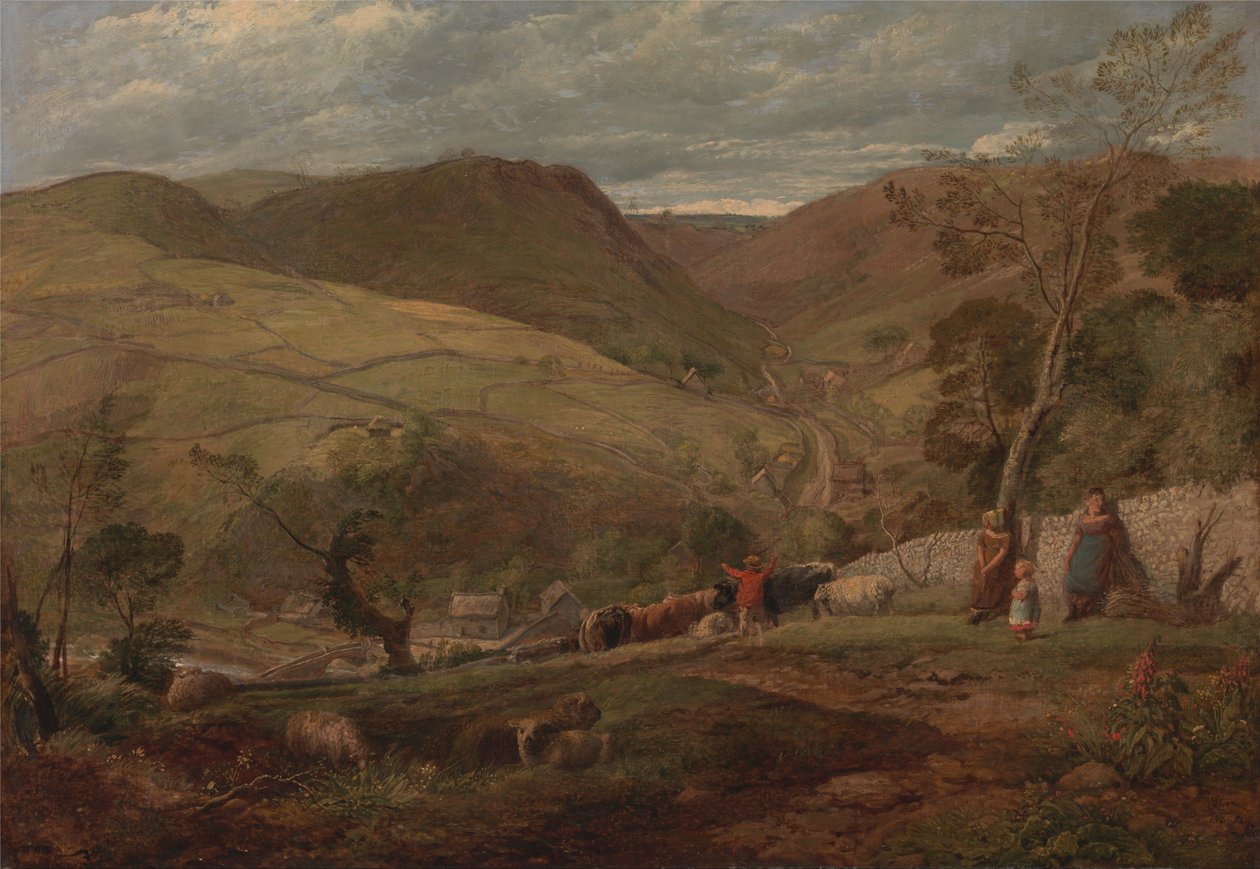 Hanson Toot, vista en Dovedale de John Linnell