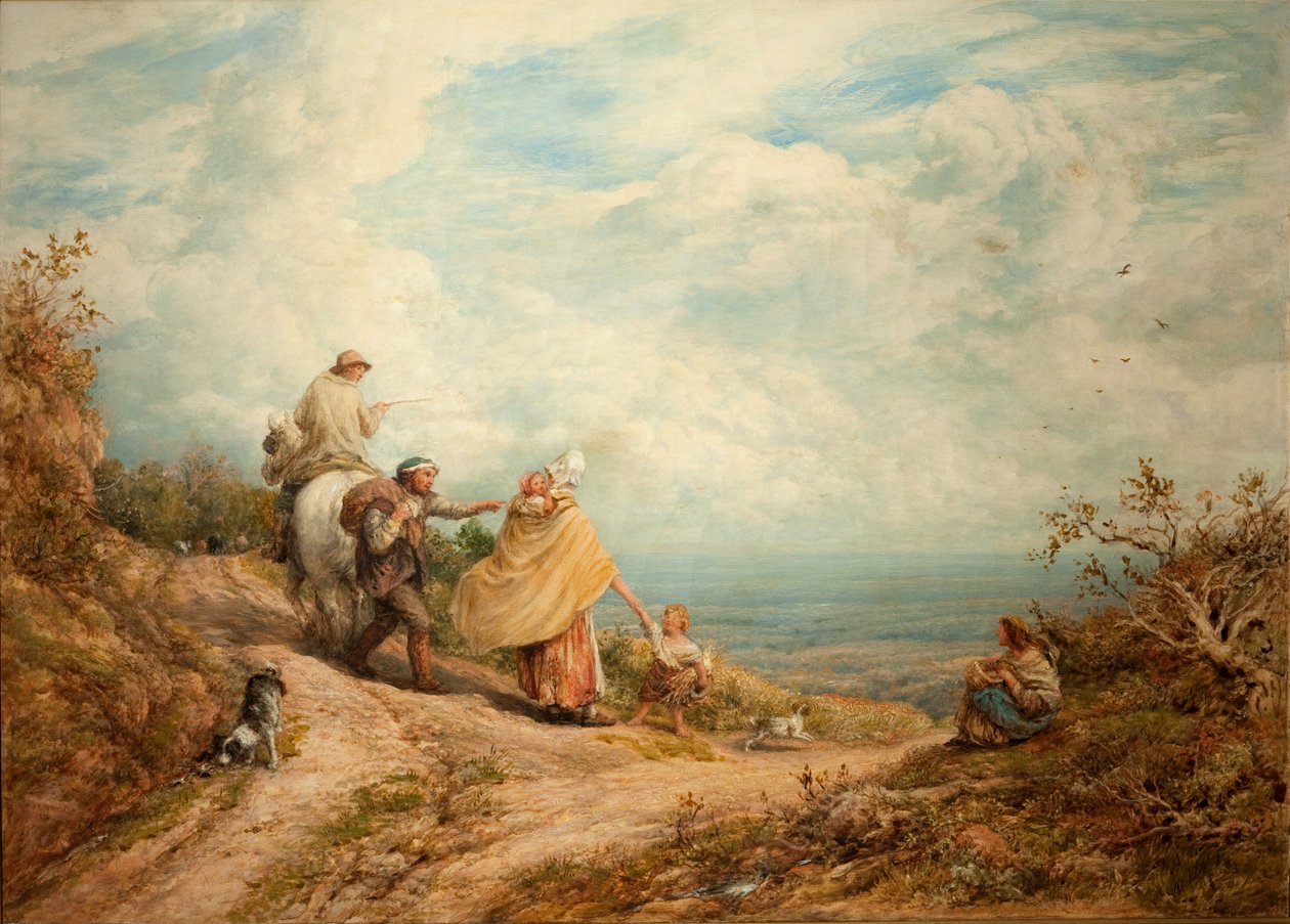 Señalando el Camino, 1874 de John Linnell