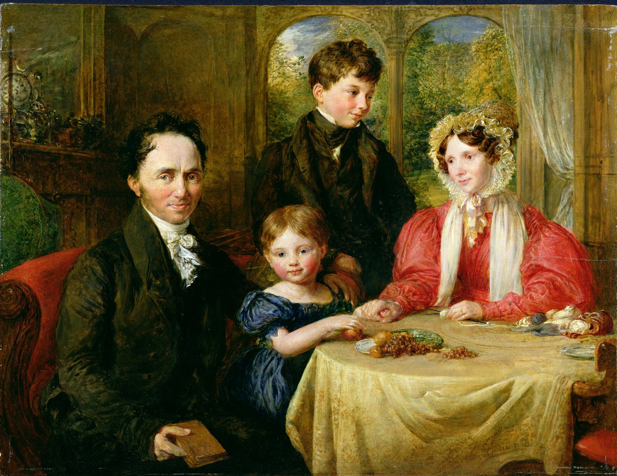 W.A. Garrett y familia, 1830 de John Linnell