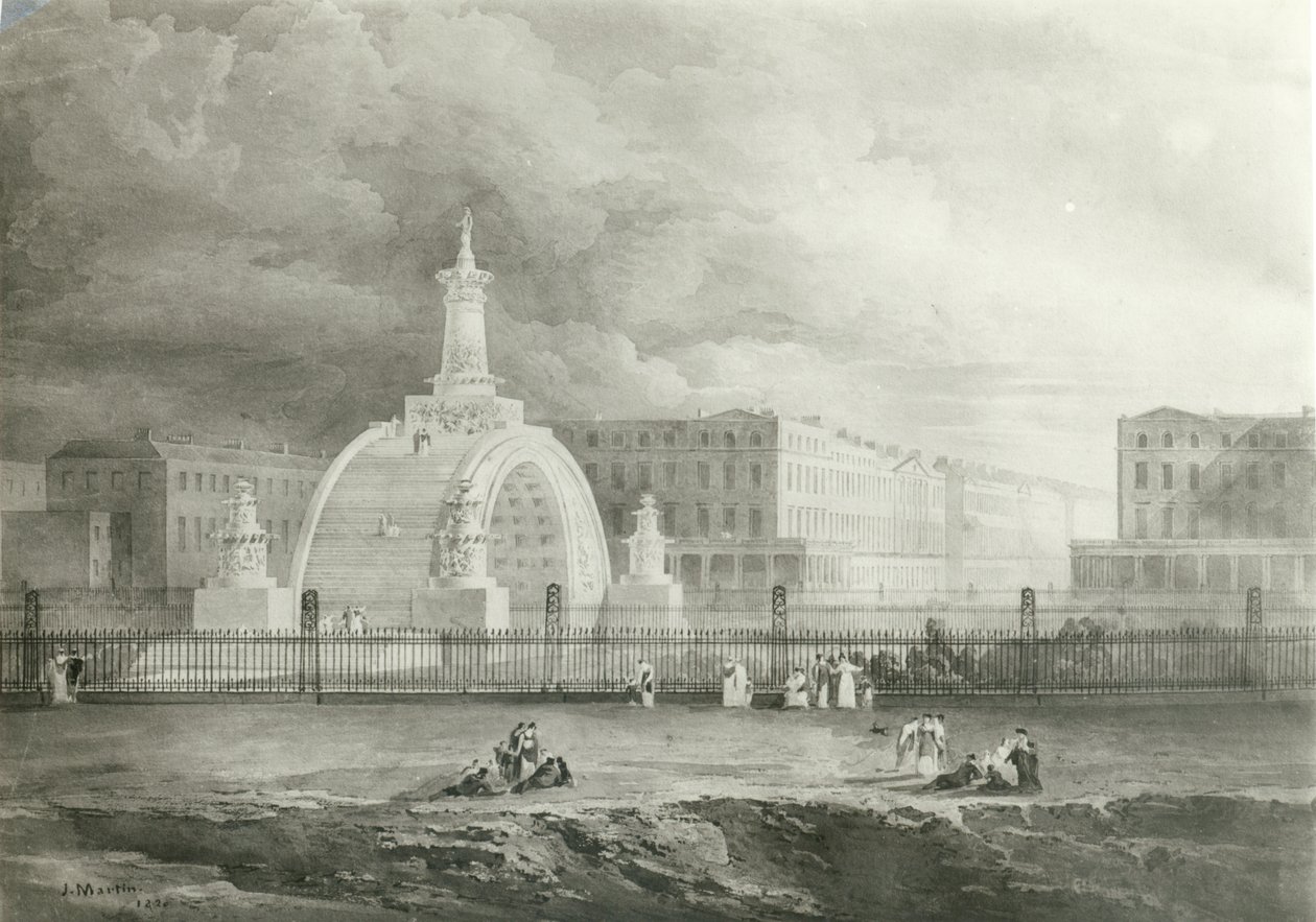 El Arco Triunfal Propuesto desde Portland Place hasta Regent