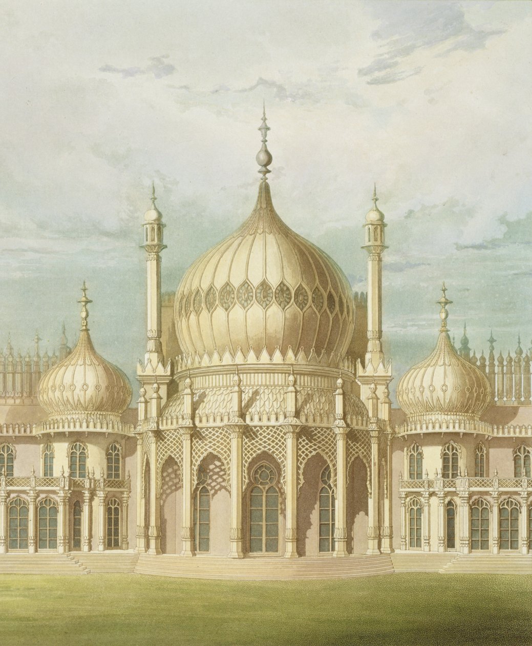 Exterior del Salón de Vistas del Pabellón Real, Brighton por John Nash, 1826 de John Nash