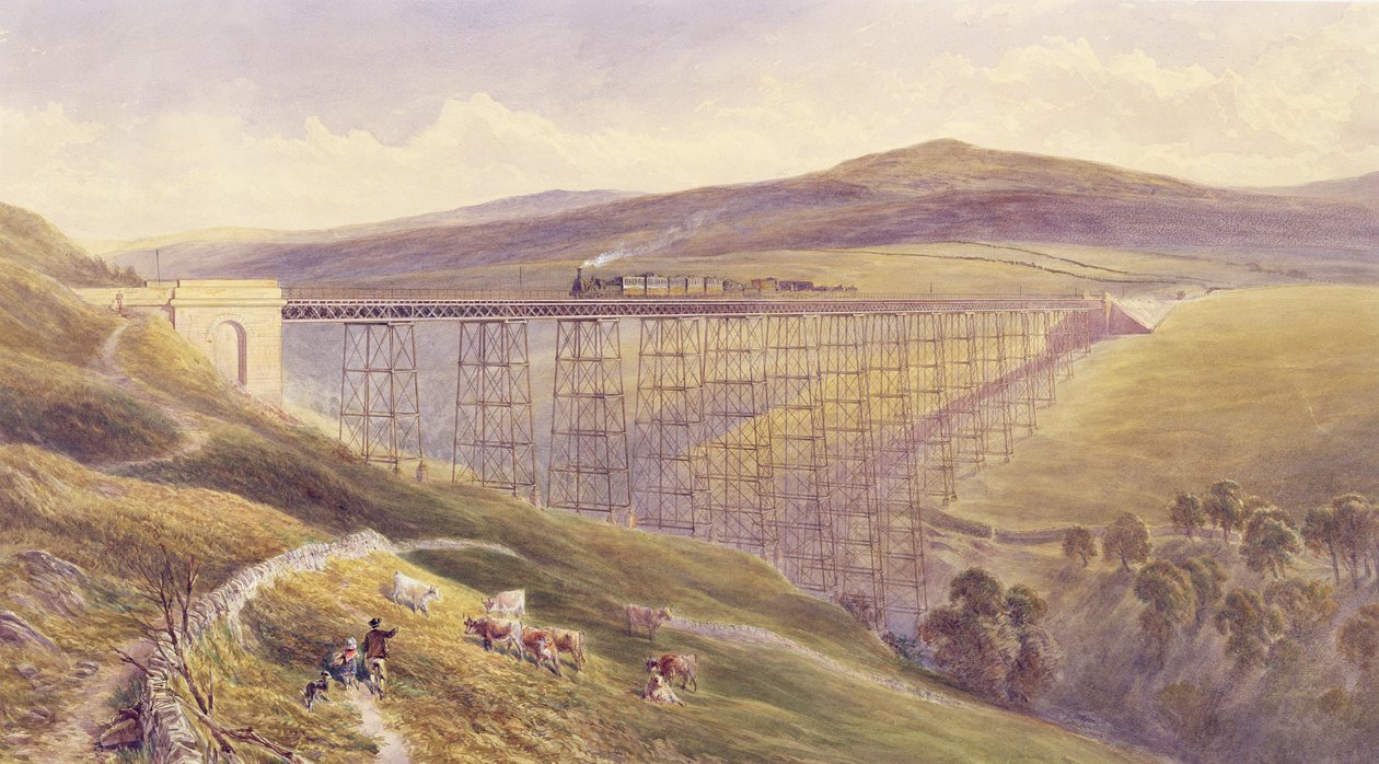 Viaducto de Belah, 1869 de John Osborn Brown