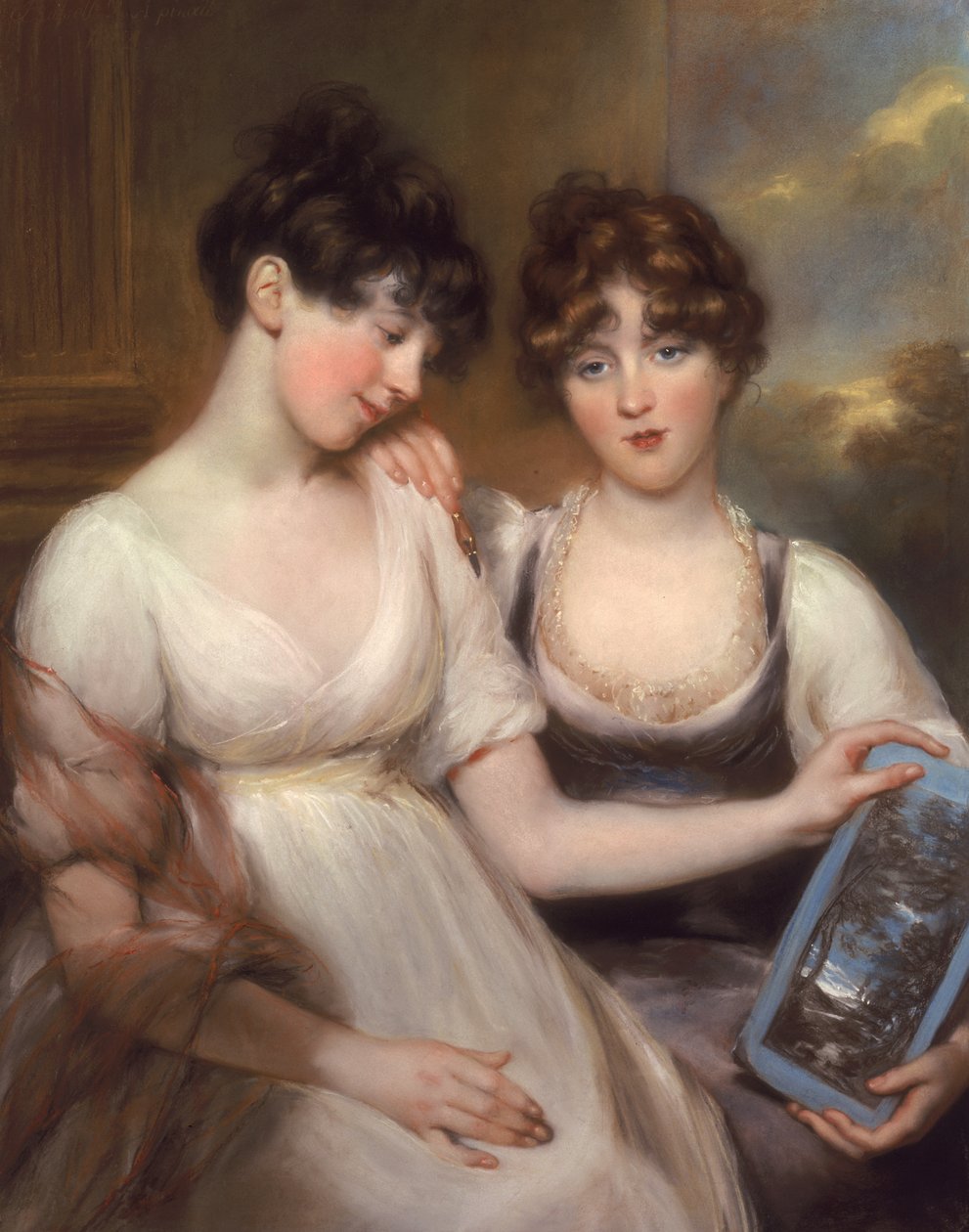 Retrato de Anne y Maria Russell, 1804 de John Russell