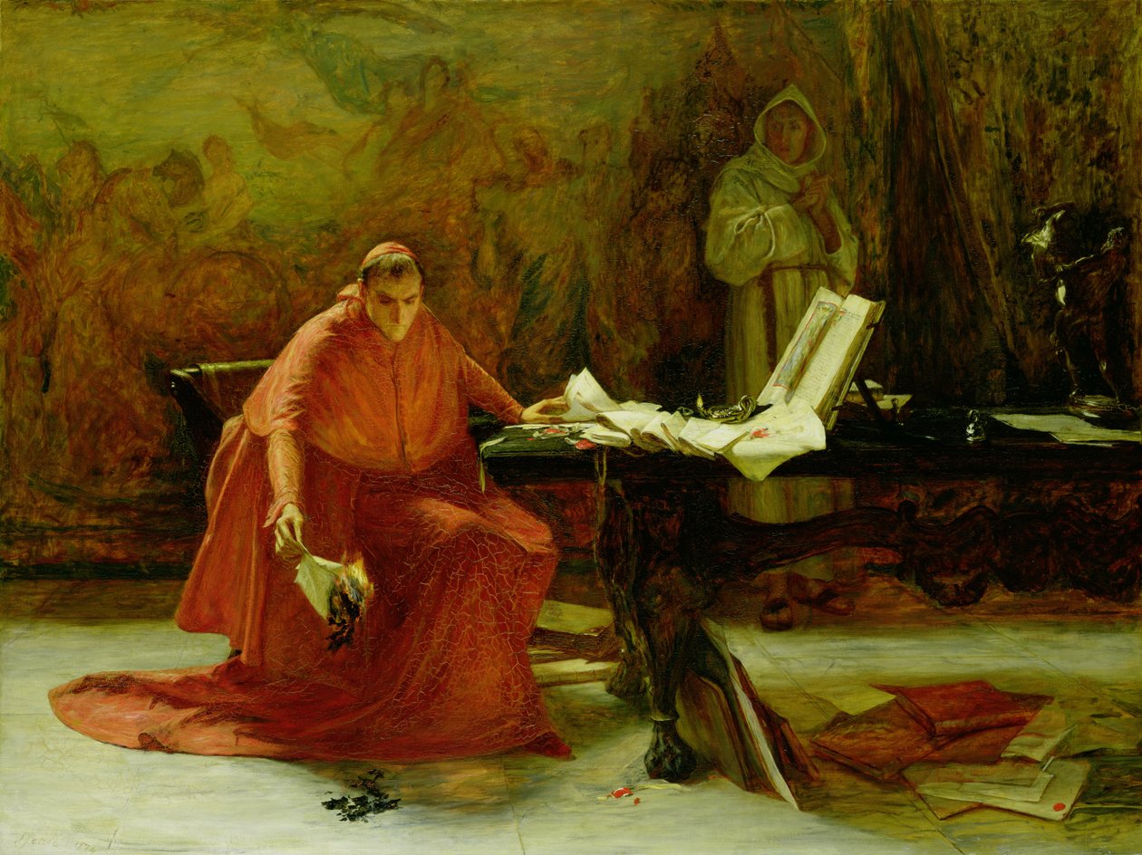 Un secreto de estado, 1874 de John Pettie