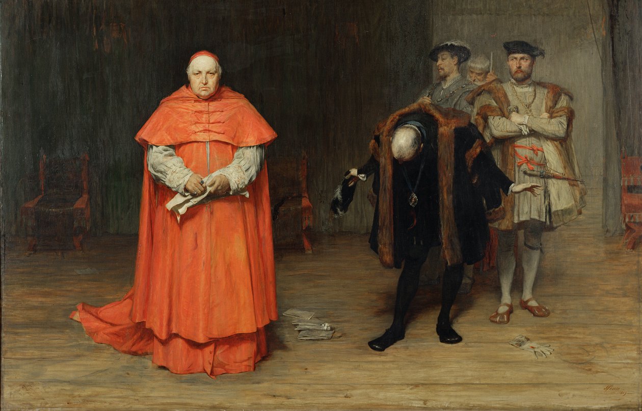 La Desgracia del Cardenal Wolsey (1475-1530) de John Pettie