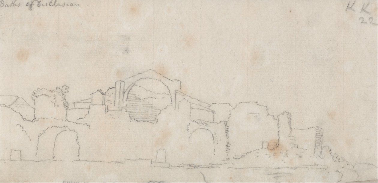Baños de Diocleciano de John Robert Cozens