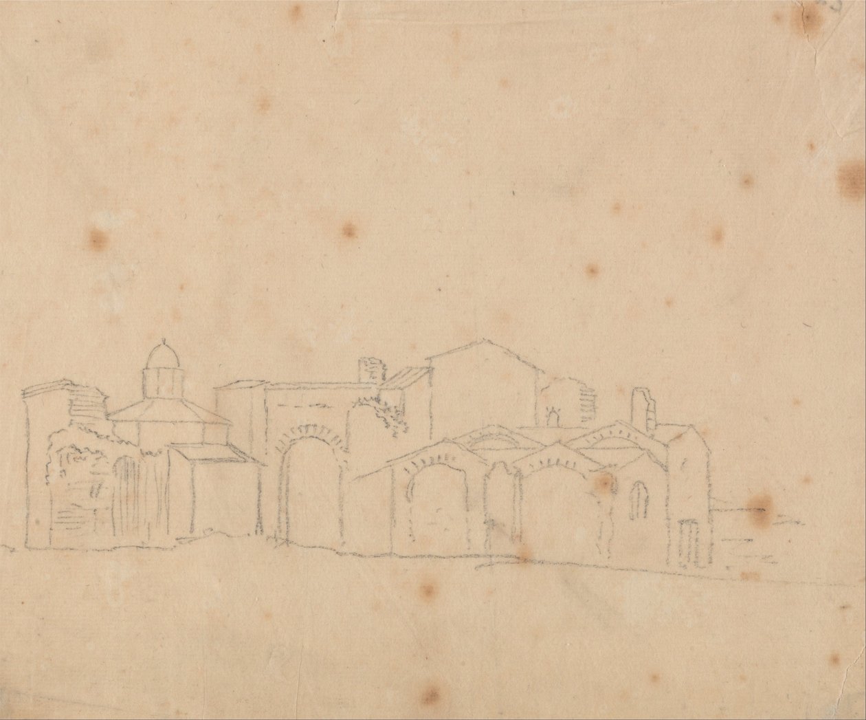 Baños de Diocleciano de John Robert Cozens