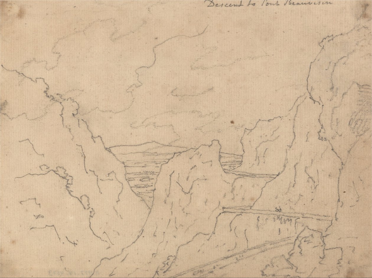 Descenso al Puente de Beauvoisin de John Robert Cozens