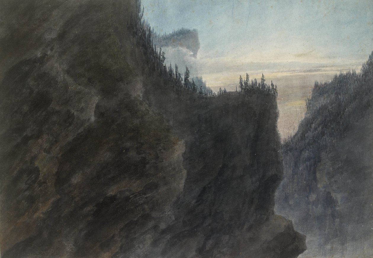 Entrada al Valle de la Grande Chartreuse, siglo XVIII de John Robert Cozens