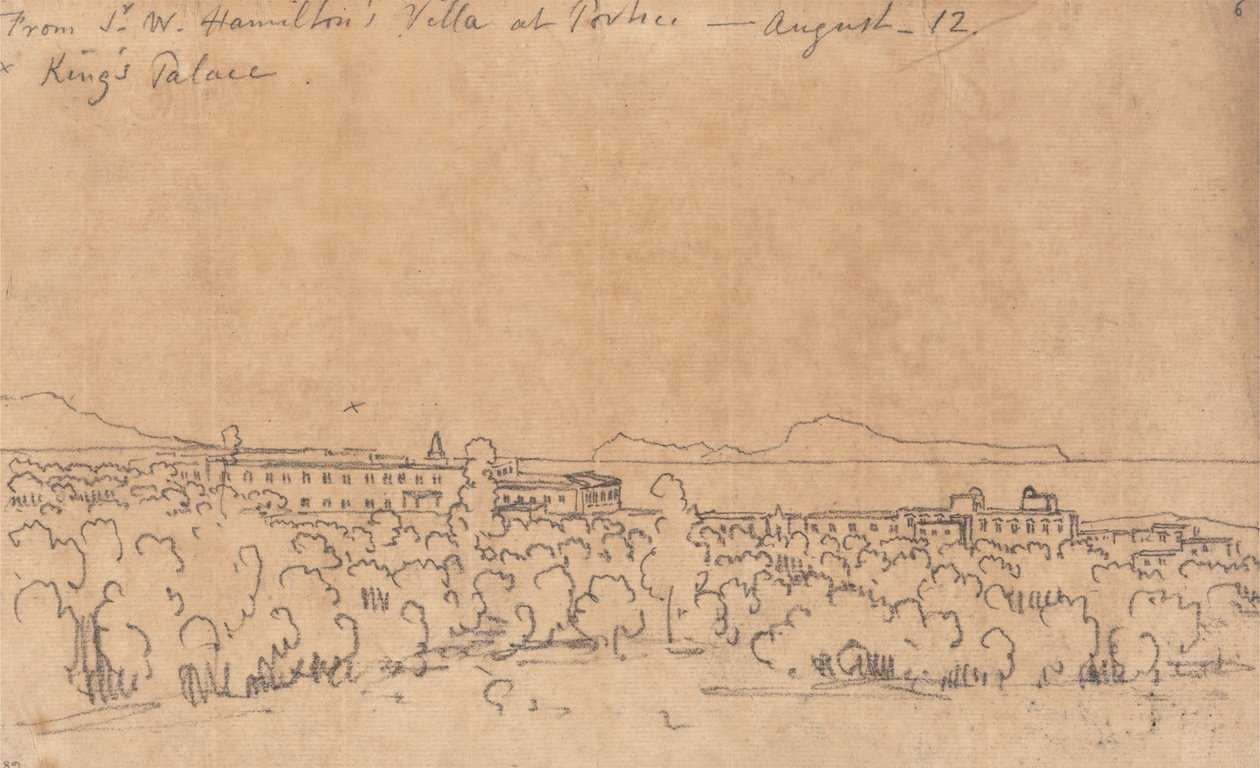 Desde la villa de Sir W. Hamilton en Portici, 12 de agosto de John Robert Cozens