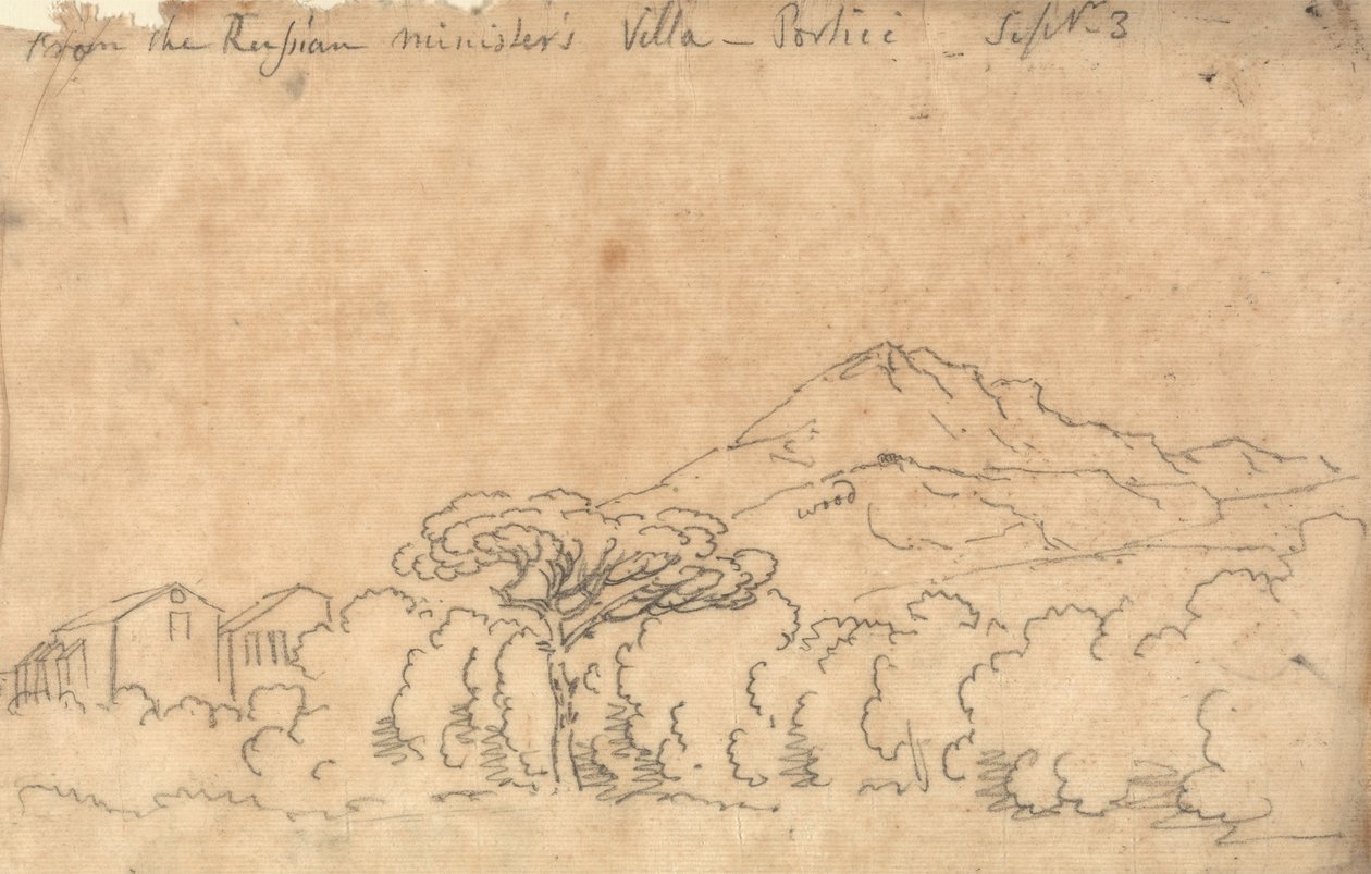 Desde el Palacio en Portici, 7 de septiembre de John Robert Cozens