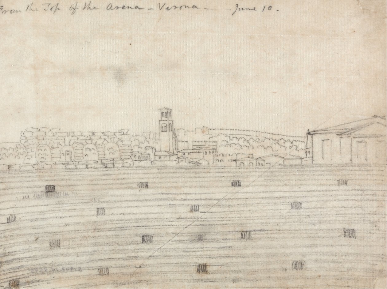 Desde la Cima de la Arena, Verona de John Robert Cozens
