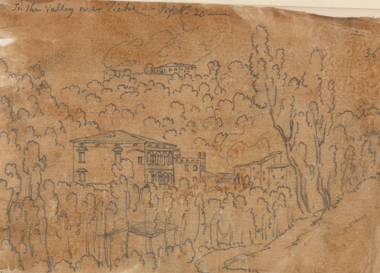 En el valle cerca de Vietri, 20 de septiembre de John Robert Cozens