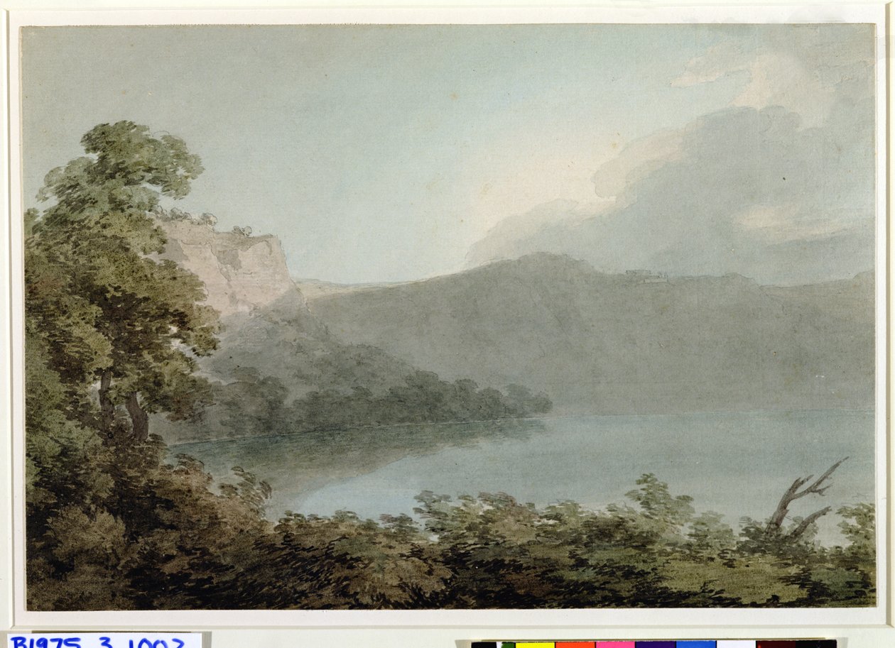 Lago de Vico entre Roma y Florencia, 1783 de John Robert Cozens