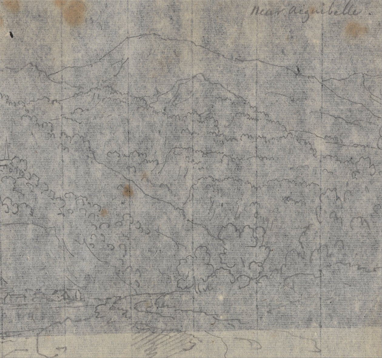Cerca de Aiguebelle de John Robert Cozens