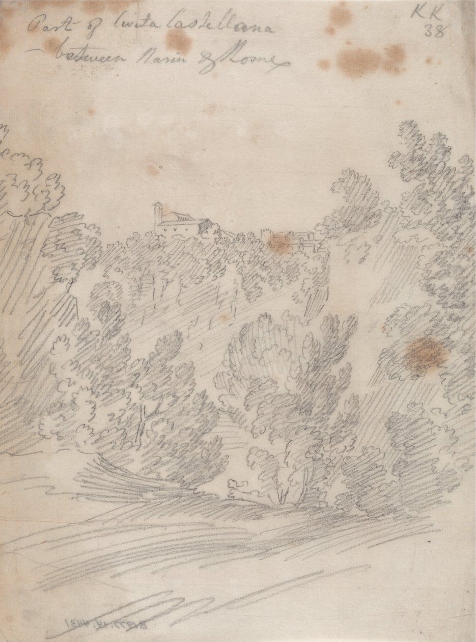 Parte de Civita Castellana, entre Narni y Roma de John Robert Cozens