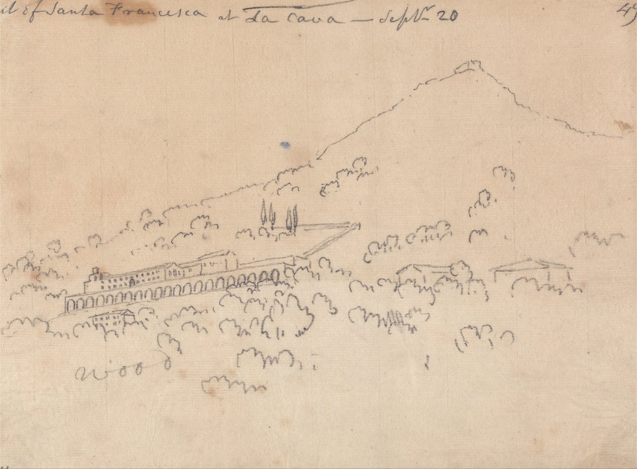 Santa Francesca en La Cava, 20 de septiembre de John Robert Cozens