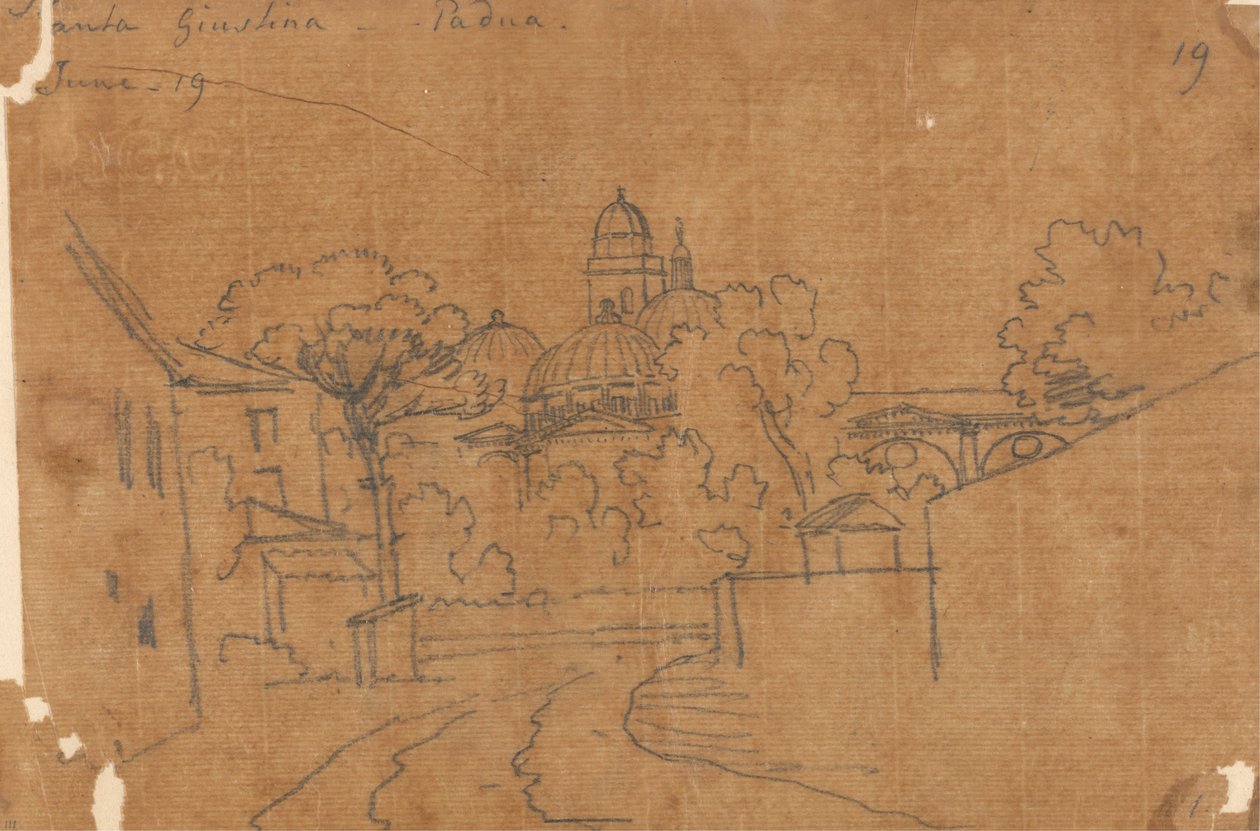 Santa Giustina, Padua, 19 de junio de John Robert Cozens