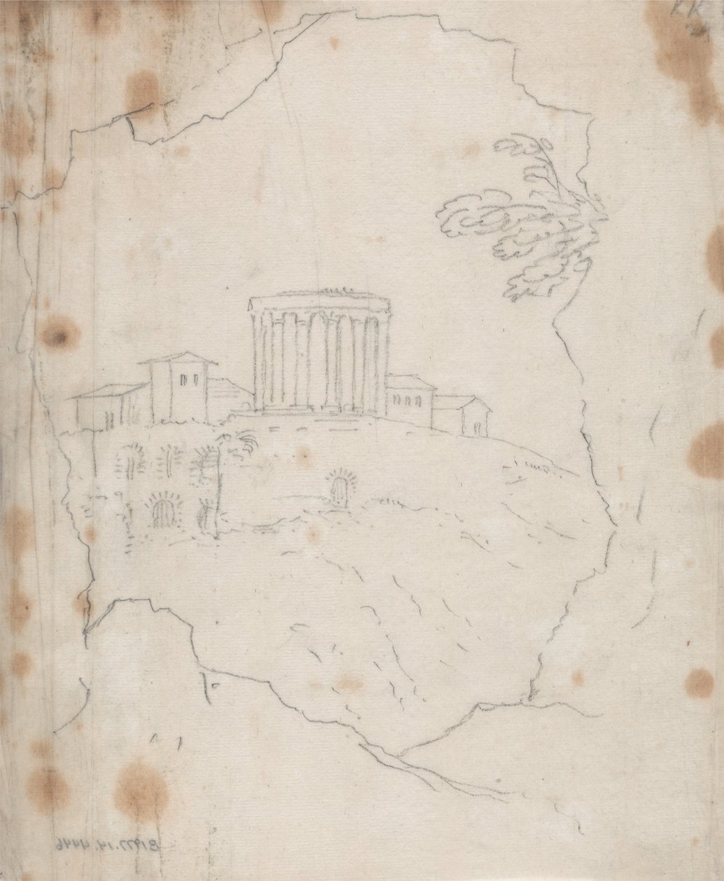 Templo de Vesta, Tívoli de John Robert Cozens