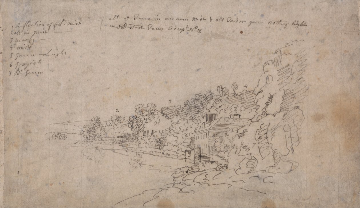 Las orillas del Avon en Hotwells de John Robert Cozens