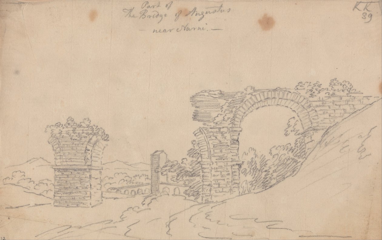 El Puente de Augusto cerca de Narni de John Robert Cozens