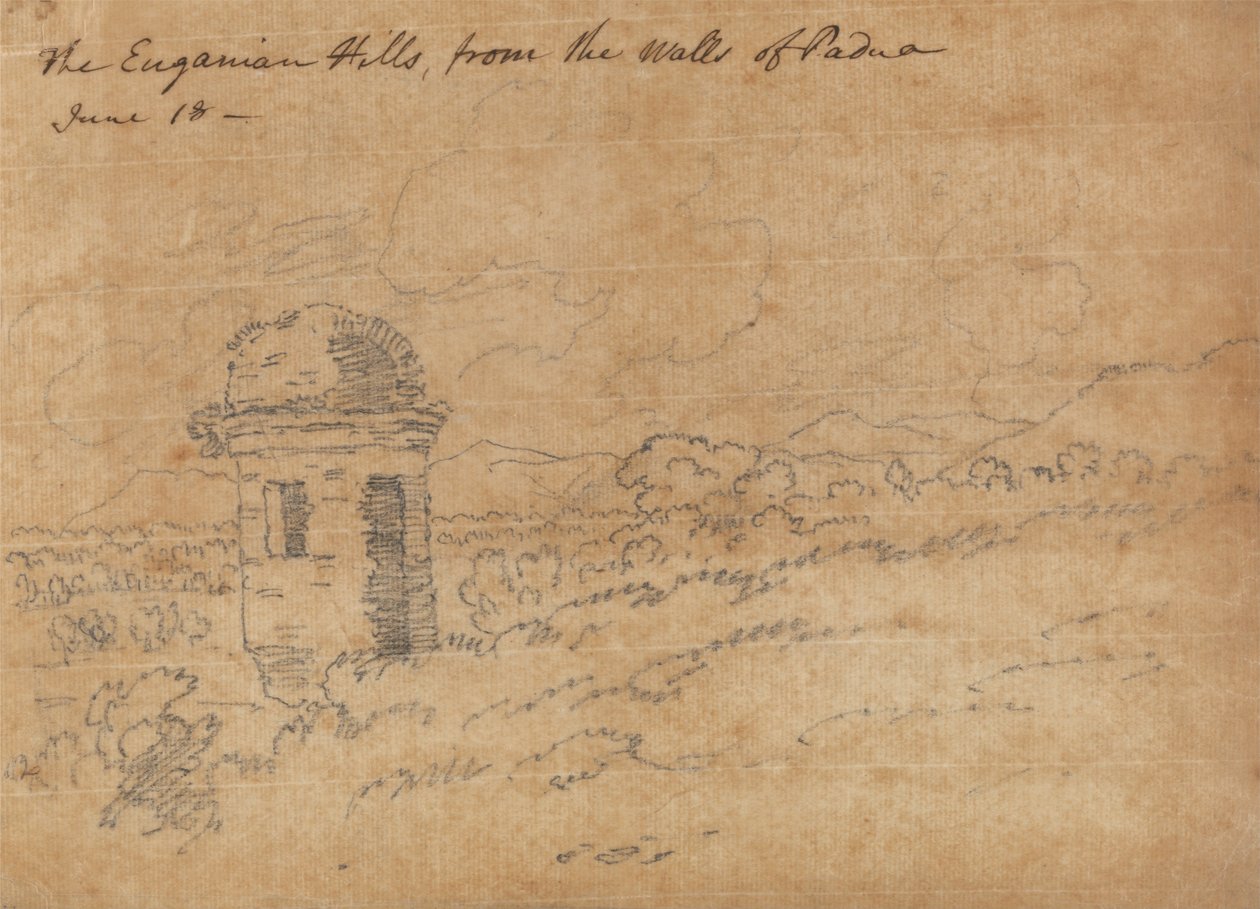 Las colinas Euganeas de John Robert Cozens